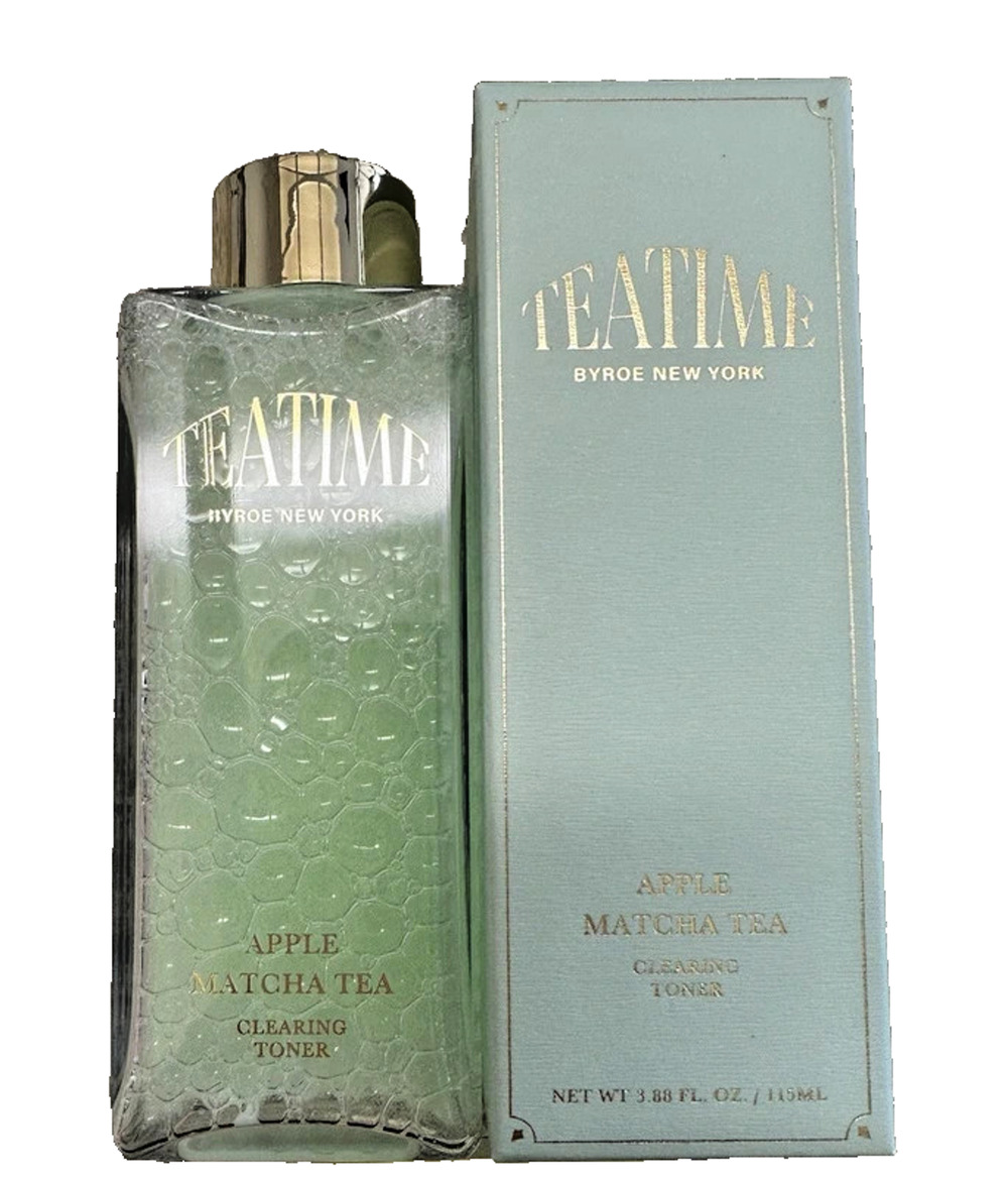 BYROE Tea Time APPLE MATCHA TEA CLEARING TONER 3.88oz/115mL FULL SZ SEAL BOX $67